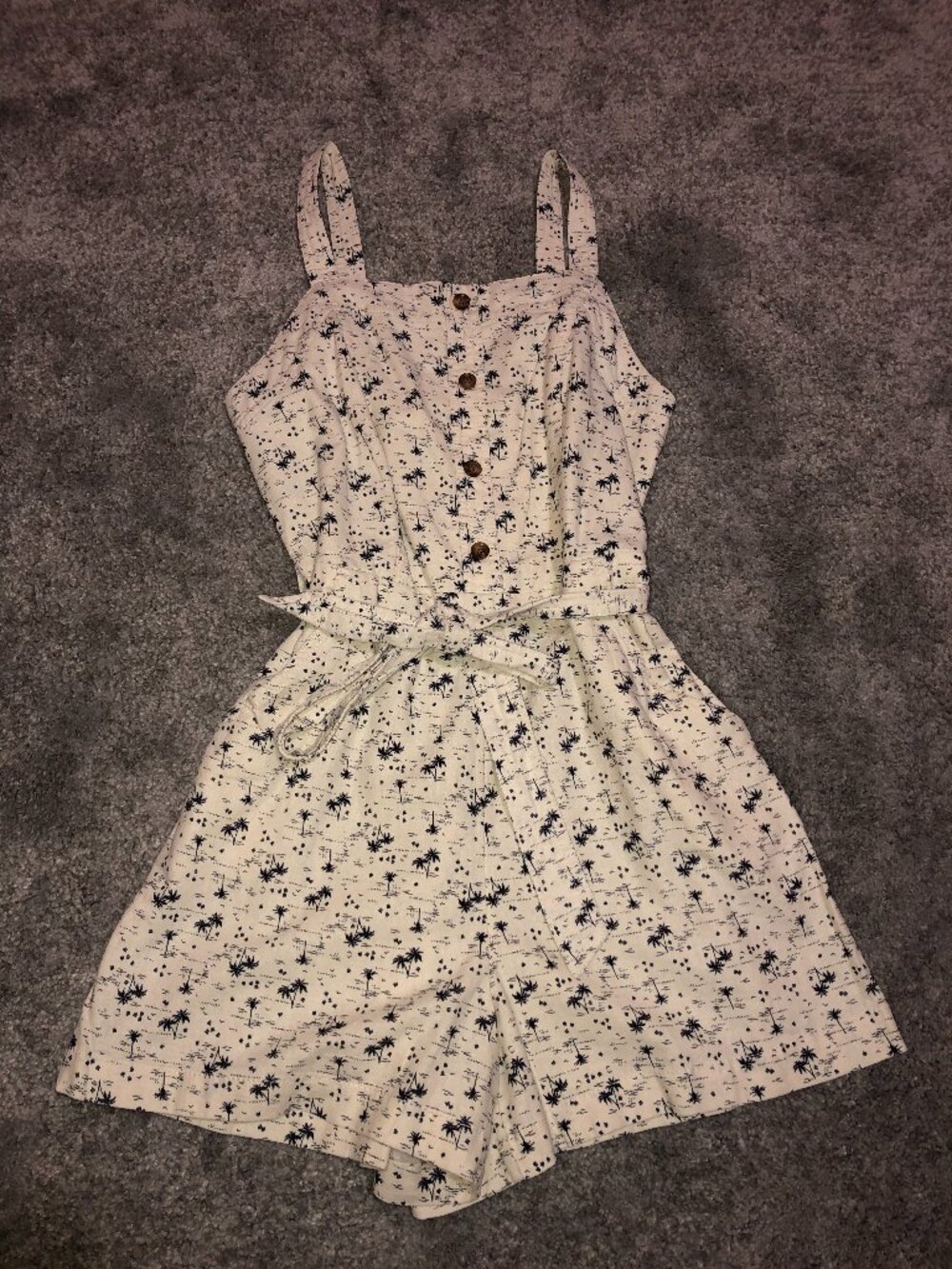 Canvas Romper, Women's, Size Small, 3" Inseam. New.